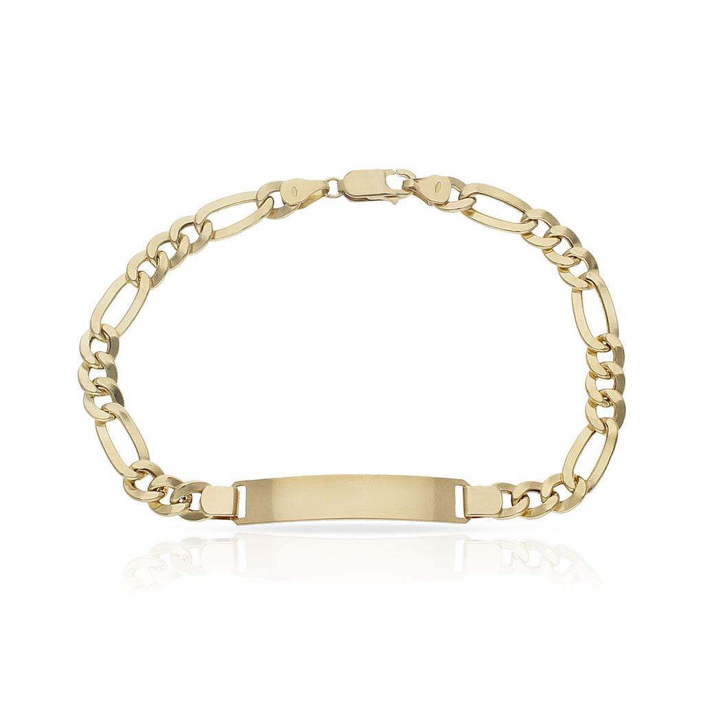 PULSERA ORO 18KL 3x1 CON PLACA