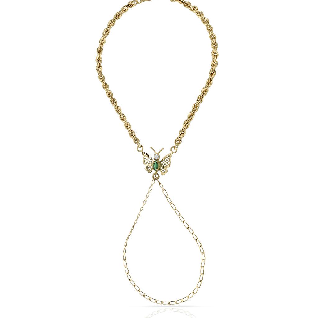 PULSERA ORO 18KL DEDO MARIPOSA