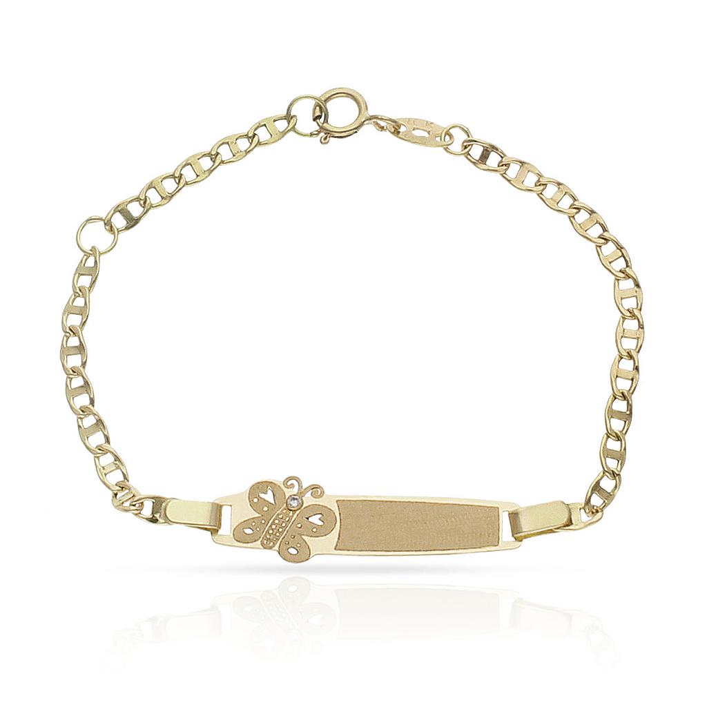 PULSERA ORO 18KL MARIPOSA CIRCONITA