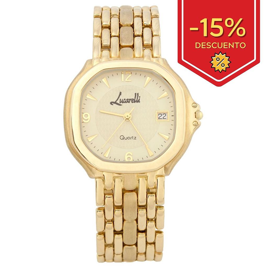 RELOJ ORO 18KL CABALLERO LUCARELLI