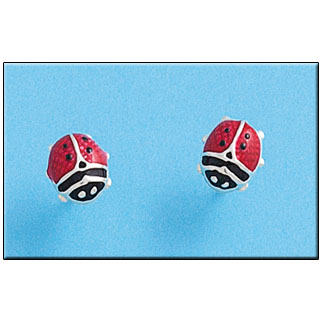 PENDIENTE PLATA 925MM MARIQUITA GRANDE