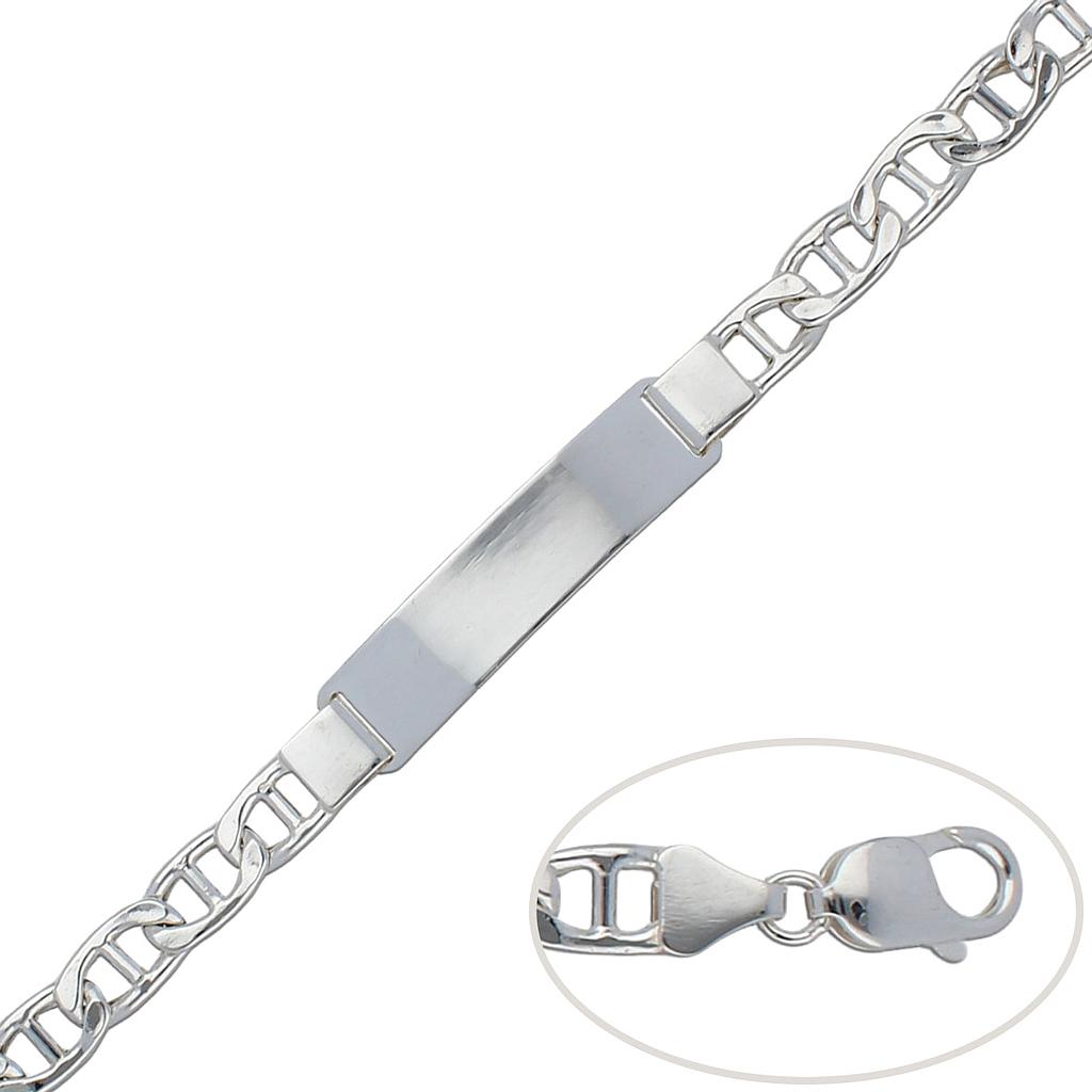 PULSERA PLACA PLATA 925MM