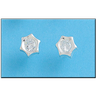 PENDIENTE PLATA 925MM ESTRELLA GRANDE - 9MM