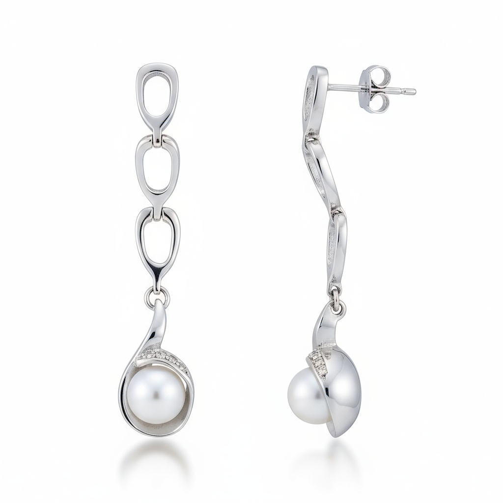 PENDIENTES PLATA 925MM PERLAS CULTIVADAS