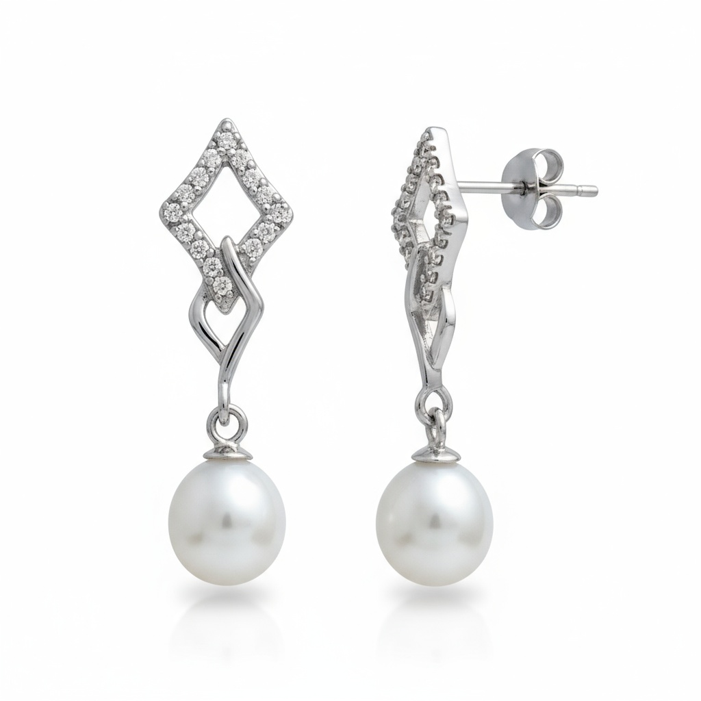 PENDIENTES PLATA 925MM PERLAS CULTIVADAS