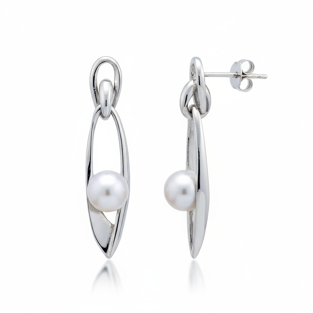 PENDIENTES PLATA 925MM PERLAS CULTIVADAS