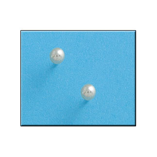 PENDIENTES PLATA 925MM PERLAS SHELL - 5MM
