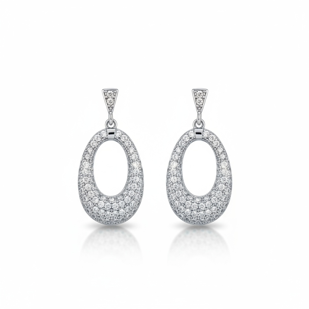 PENDIENTES PLATA 925MM CIRCONITAS