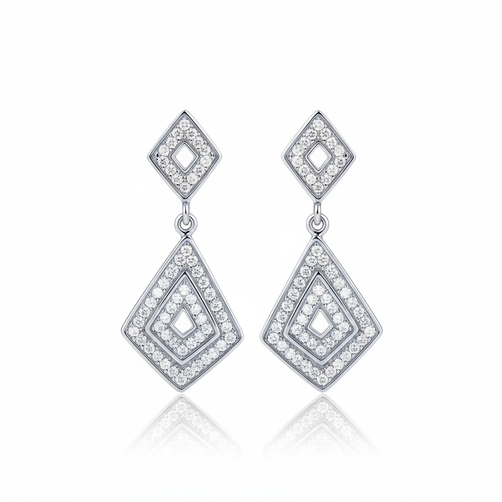 PENDIENTES PLATA 925MM CIRCONITAS