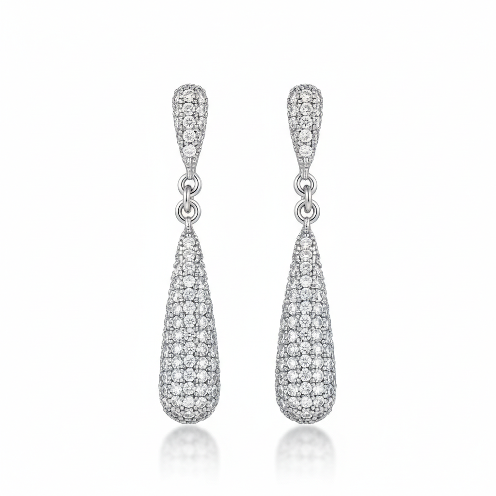 PENDIENTES PLATA 925MM CIRCONITAS