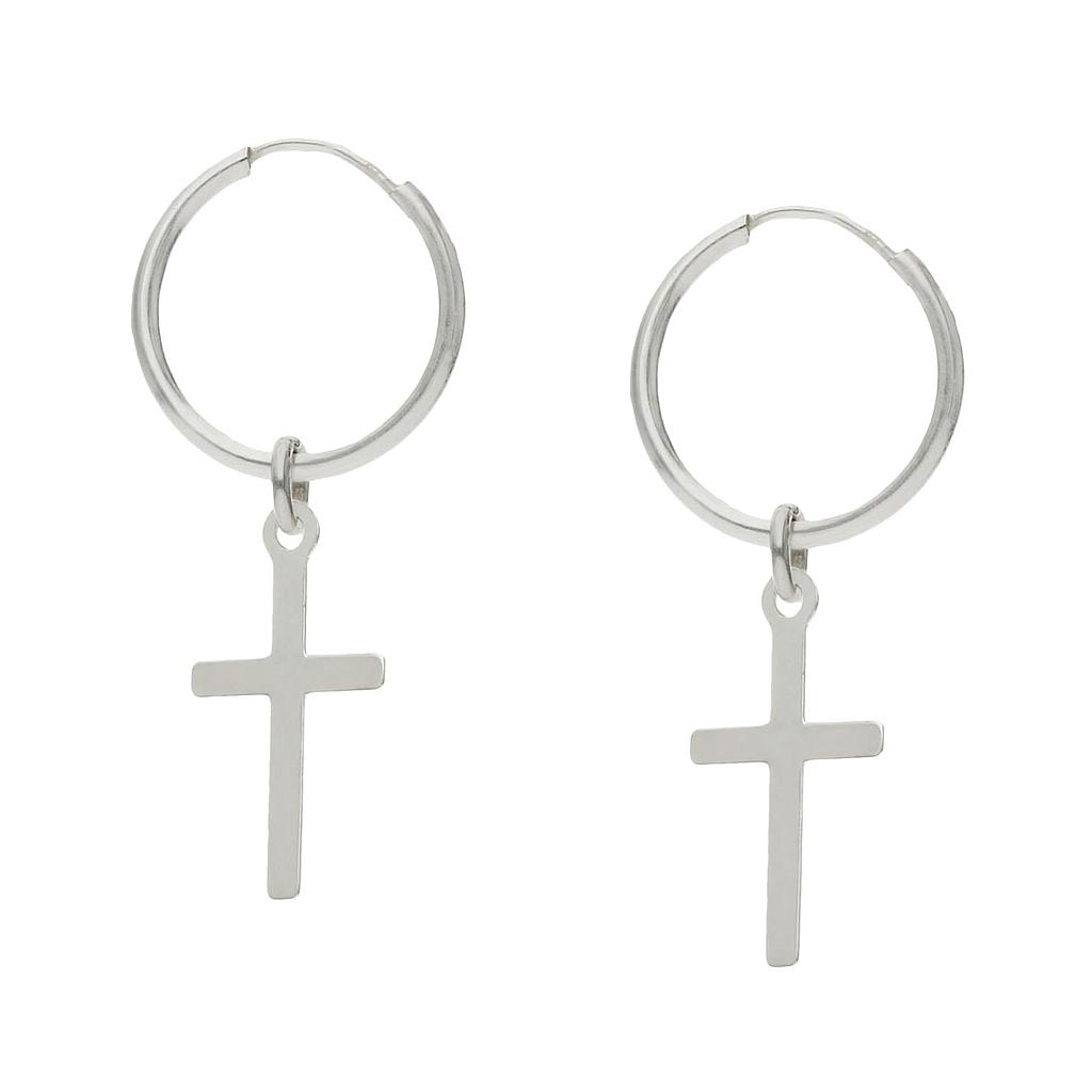 AROS PLATA 925MM CRUZ - 11MM