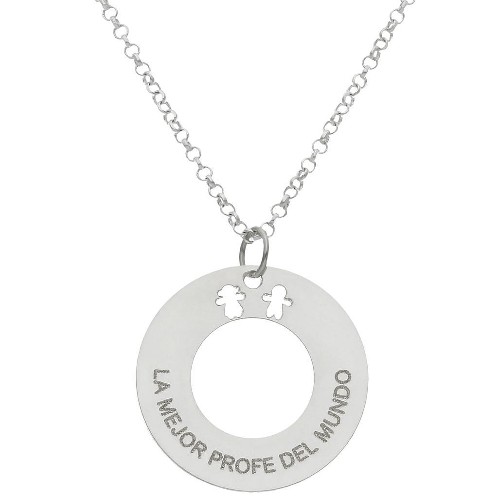 GARGANTILLA PLATA 925MM CIRCULAR - 22MM