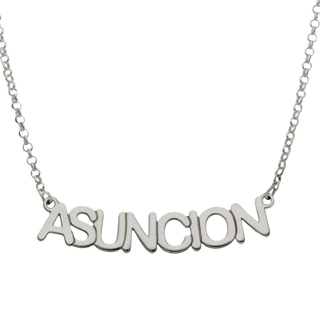 GARGANTILLA PLATA 925MM NOMBRE MEDIANO