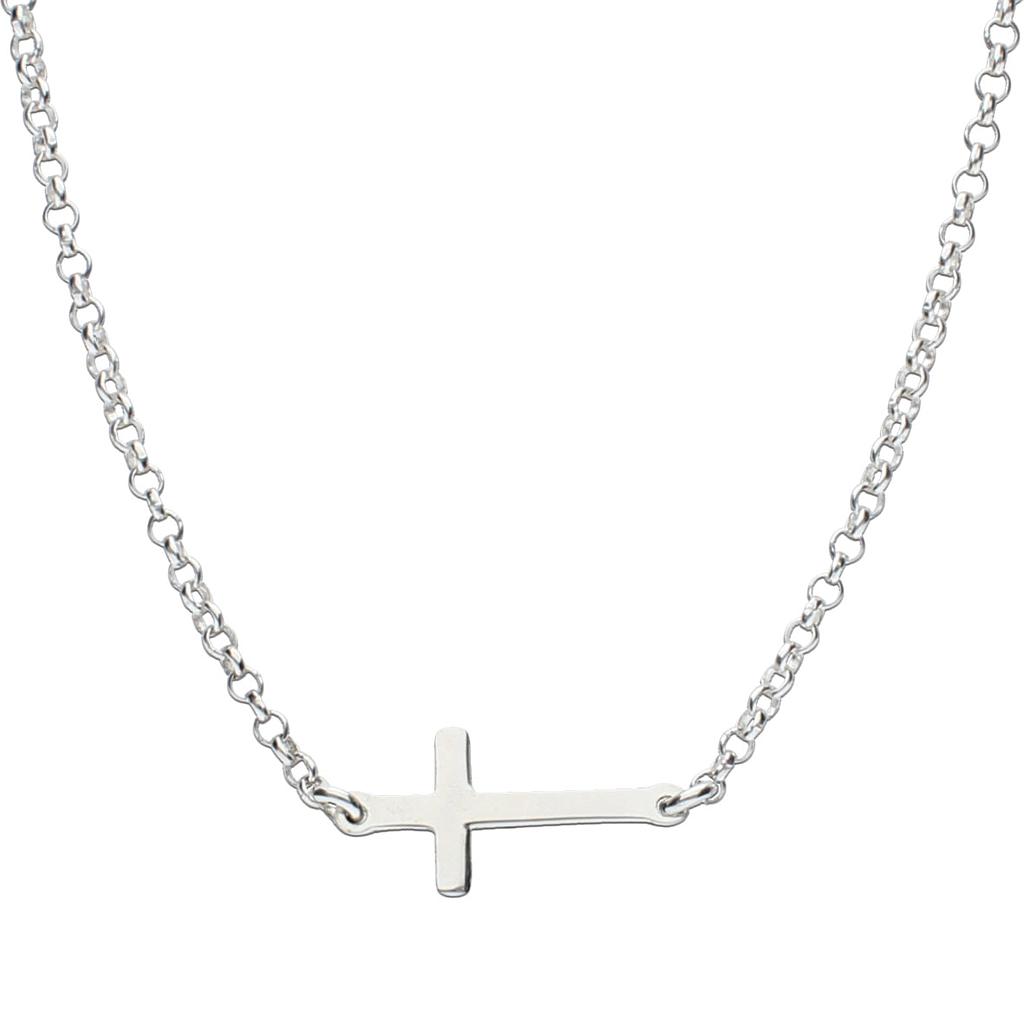 GARGANTILLA PLATA 925M CRUZ