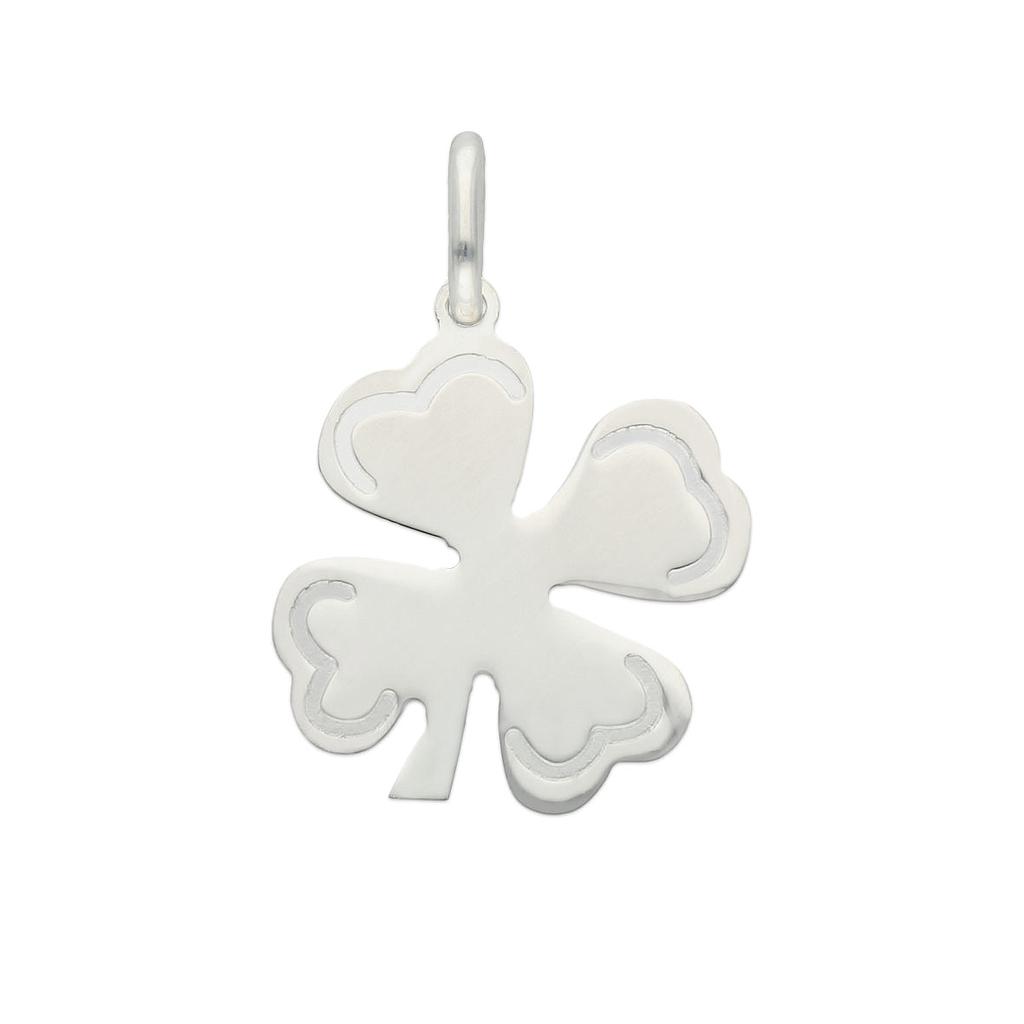 COLGANTE PLATA 925MM TREBOL DE LA SUERTE