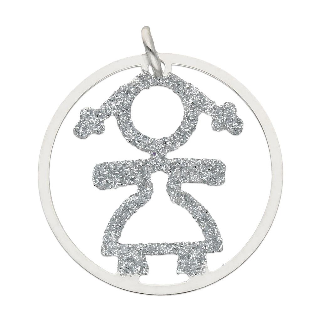 COLGANTE PLATA 925MM NIÑA