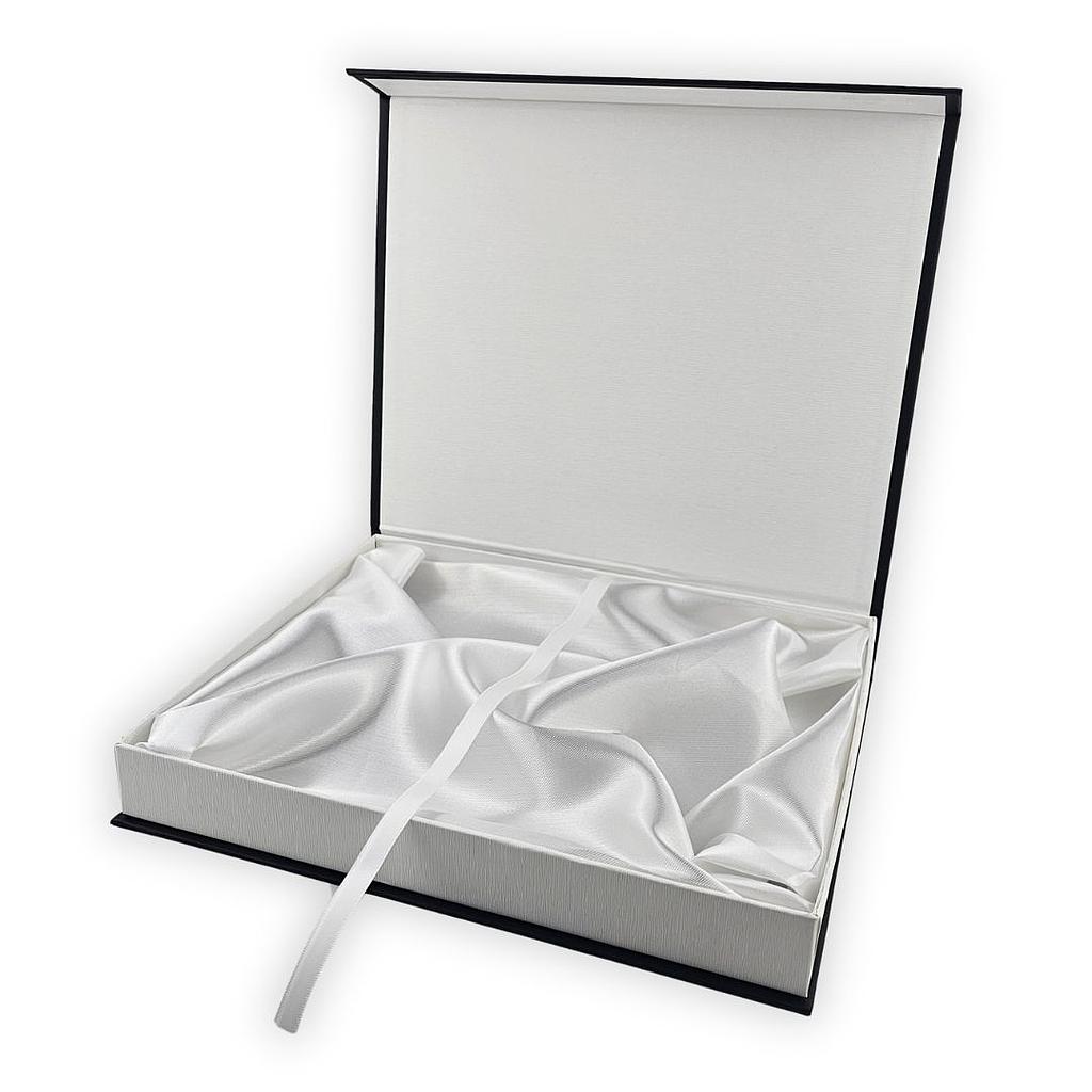 ESTUCHE CARTON BLANCO + NEGRO - 28x23CM