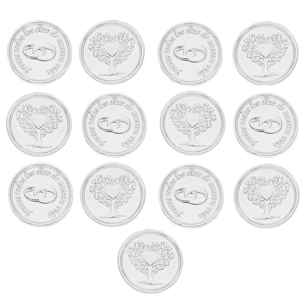 ARRAS ACERO PLATEADO MATRIMONIALES - 22MM