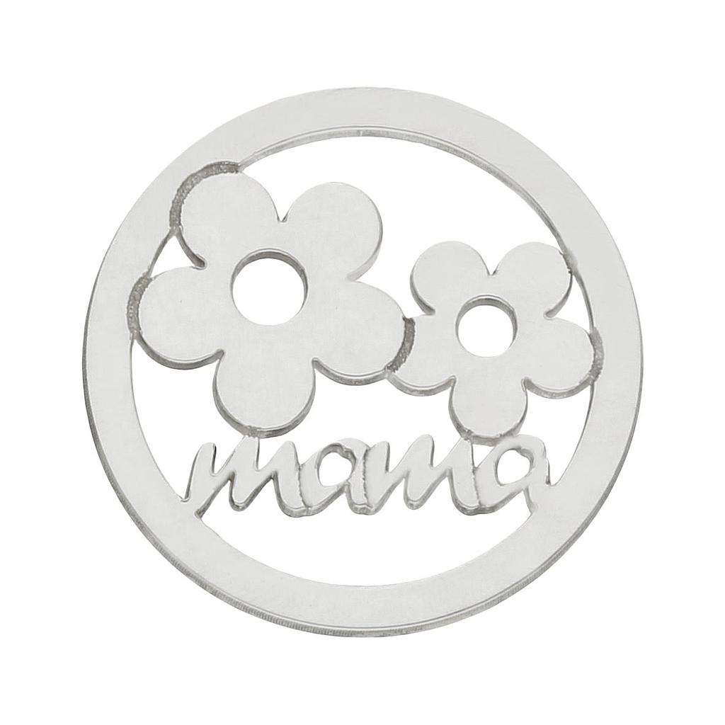 MI HISTORIA - ABALORIO PLATA 925MM MAMA FLORES