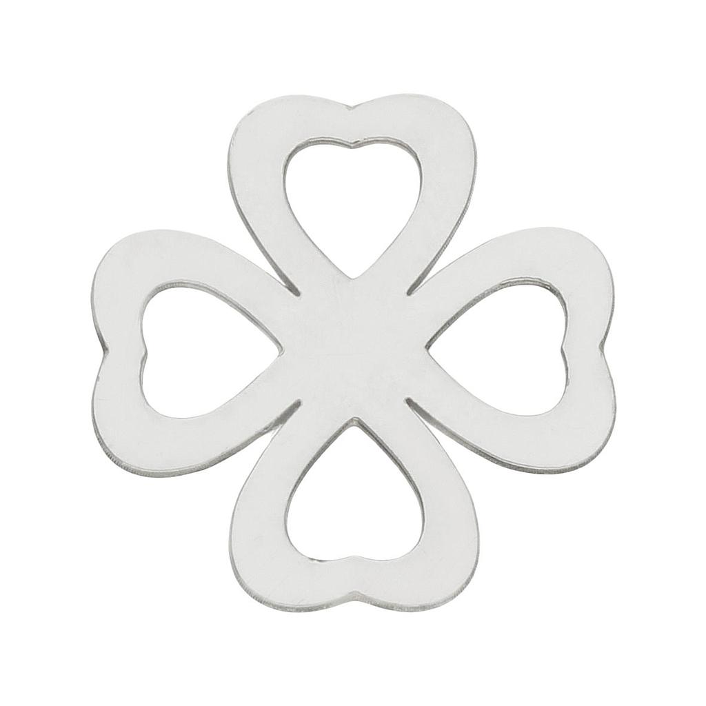 MI HISTORIA - ABALORIO PLATA 925MM TREBOL