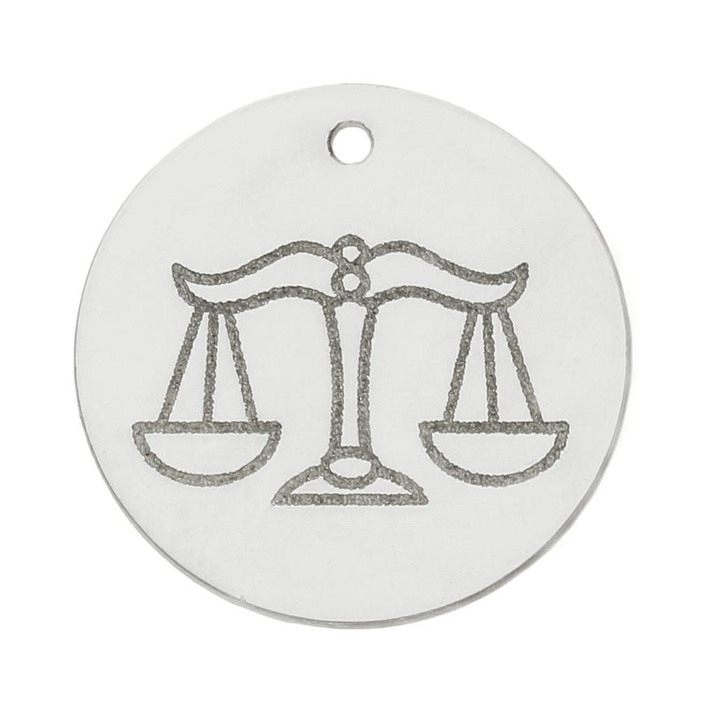 MI HISTORIA - ABALORIO PLATA 925MM HOROSCOPO LIBRA