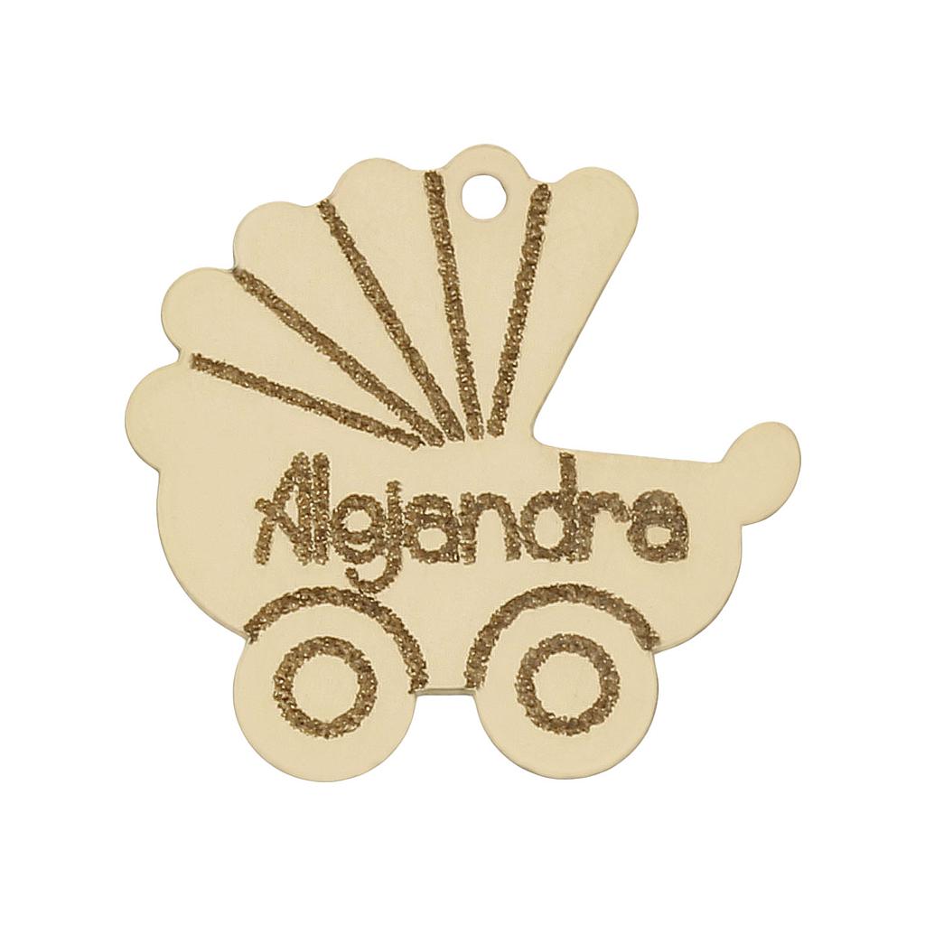 MI HISTORIA - ABALORIO ORO 18KL CARRITO