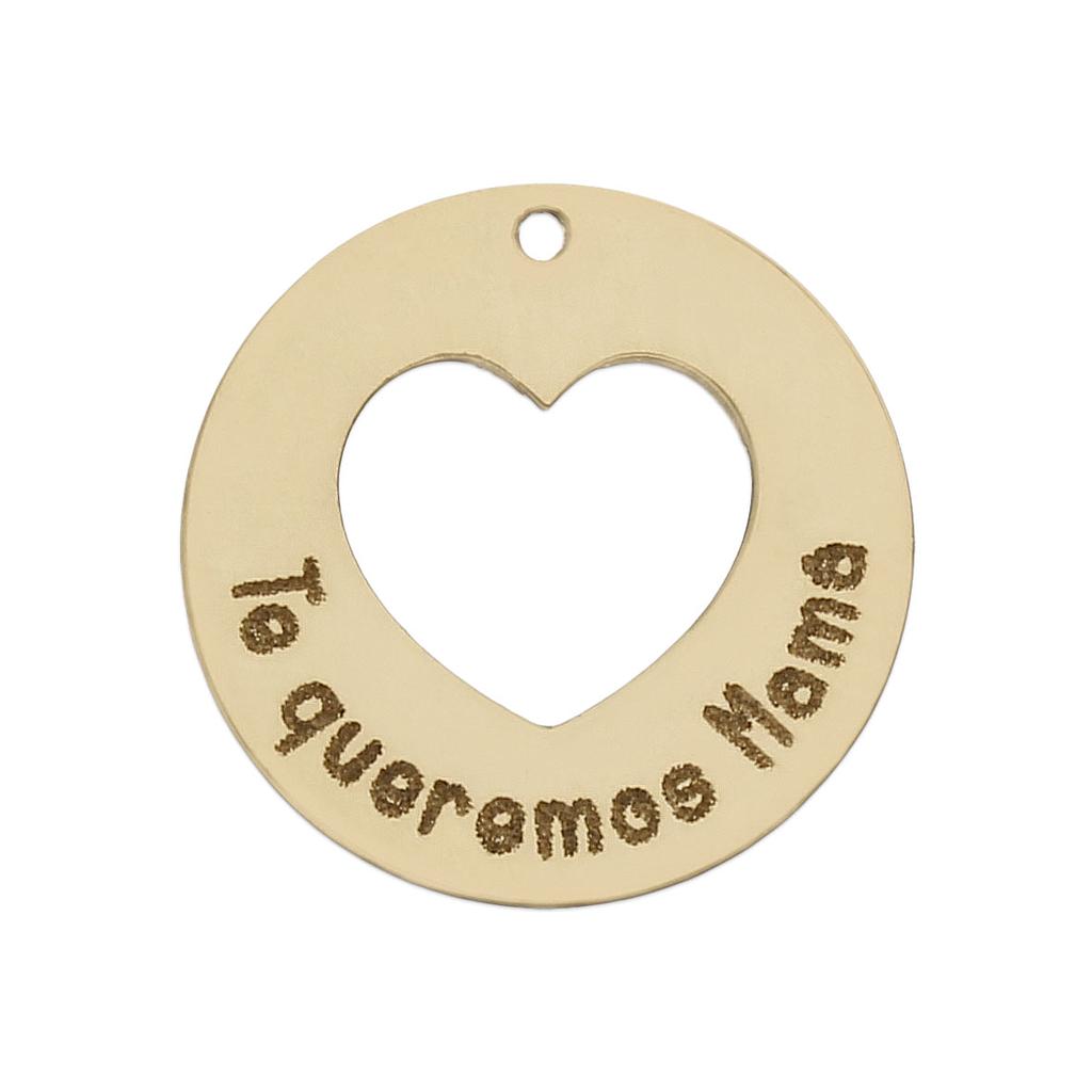 MI HISTORIA - ABALORIO ORO 18KL TE QUEREMOS