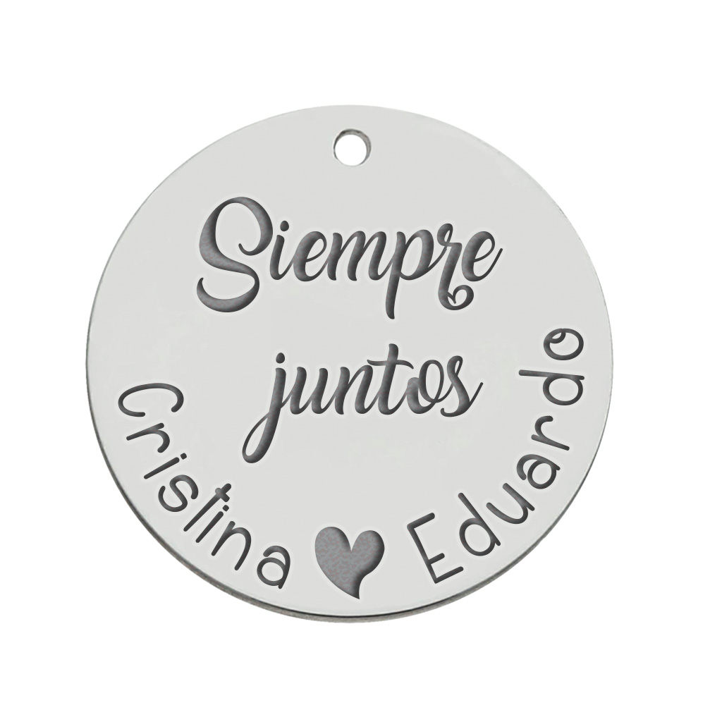 MI HISTORIA - ABALORIO PLATA 925MM SIEMPRE JUNTOS