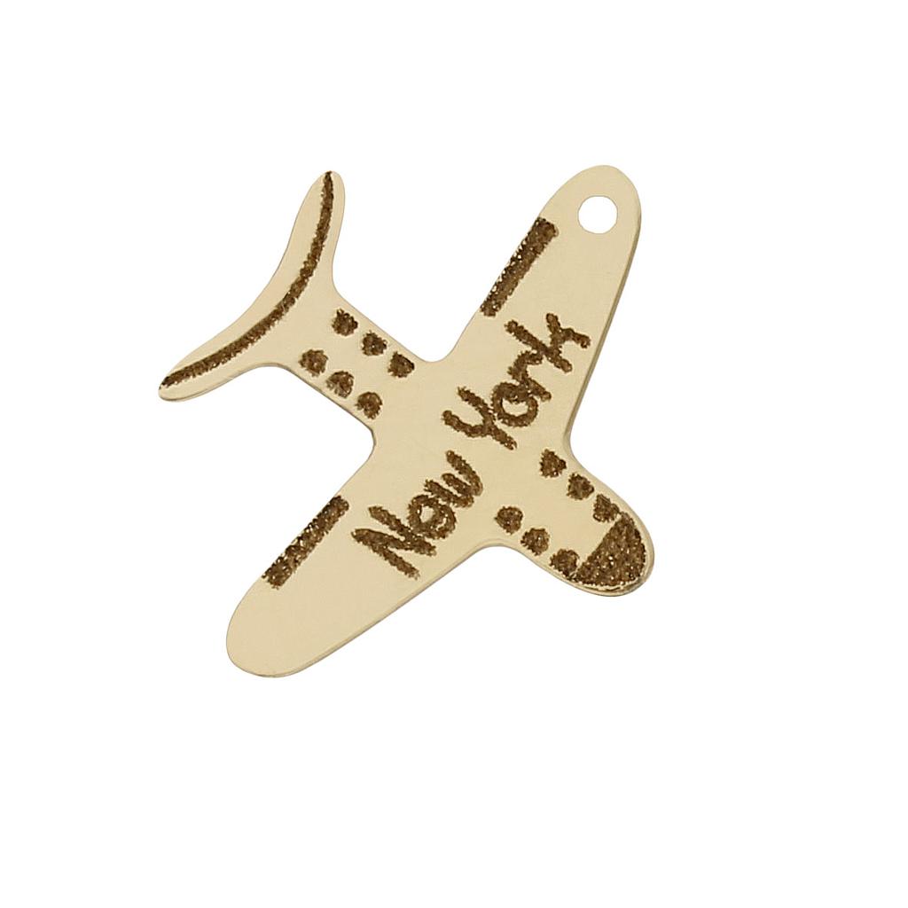 MI HISTORIA - ABALORIO ORO 18KL AVION