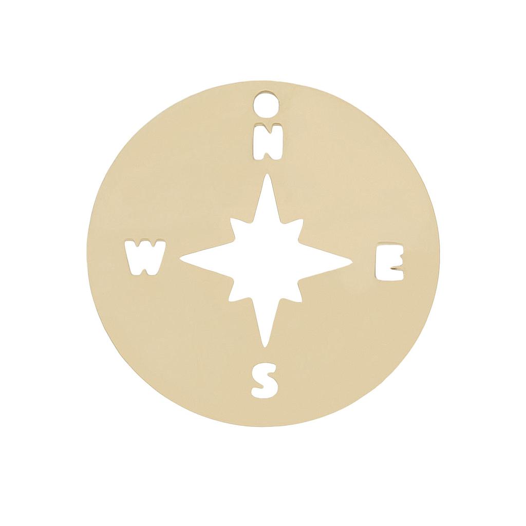 MI HISTORIA - ABALORIO ORO 18KL ROSA VIENTOS