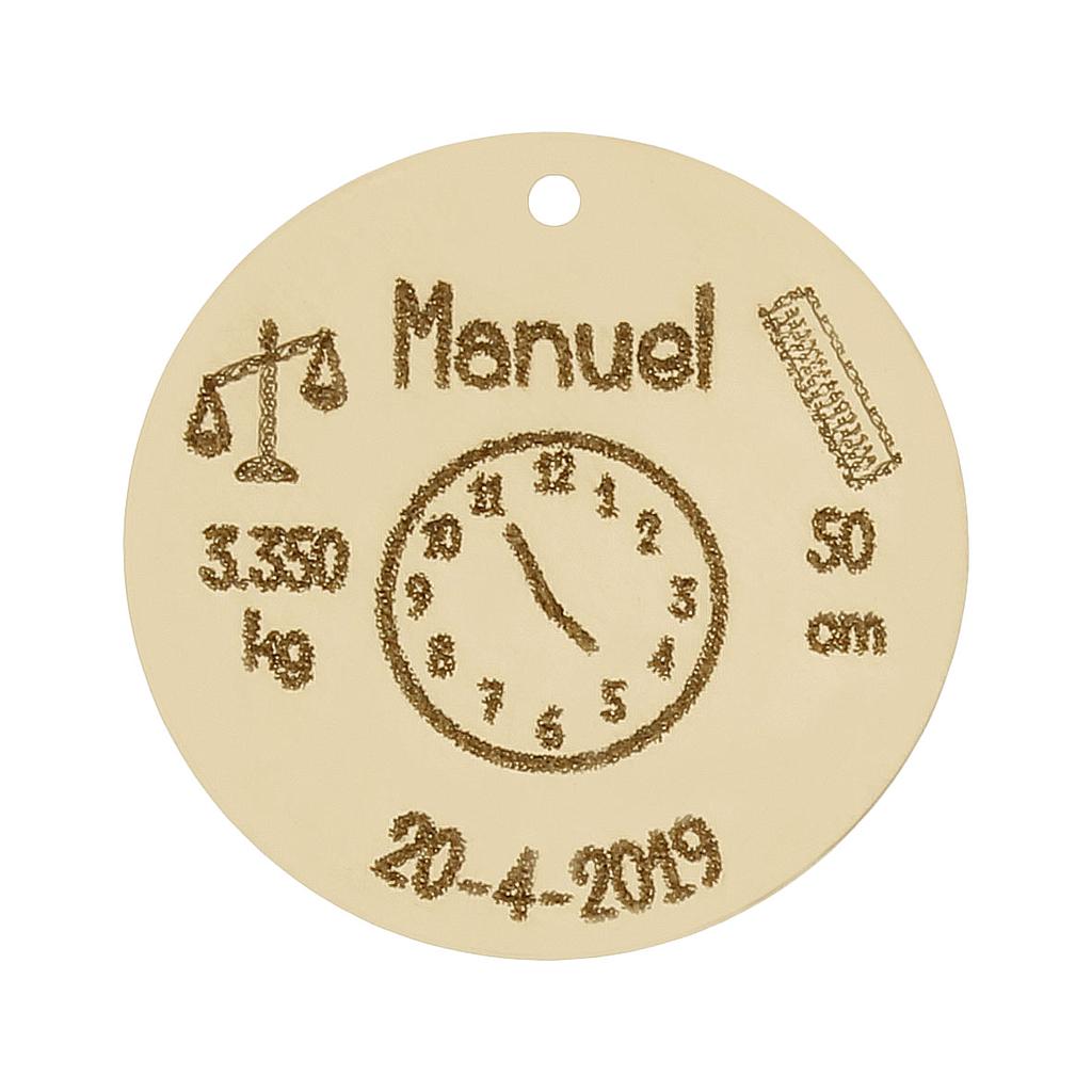 MI HISTORIA - ABALORIO ORO 18KL NACIMIENTO