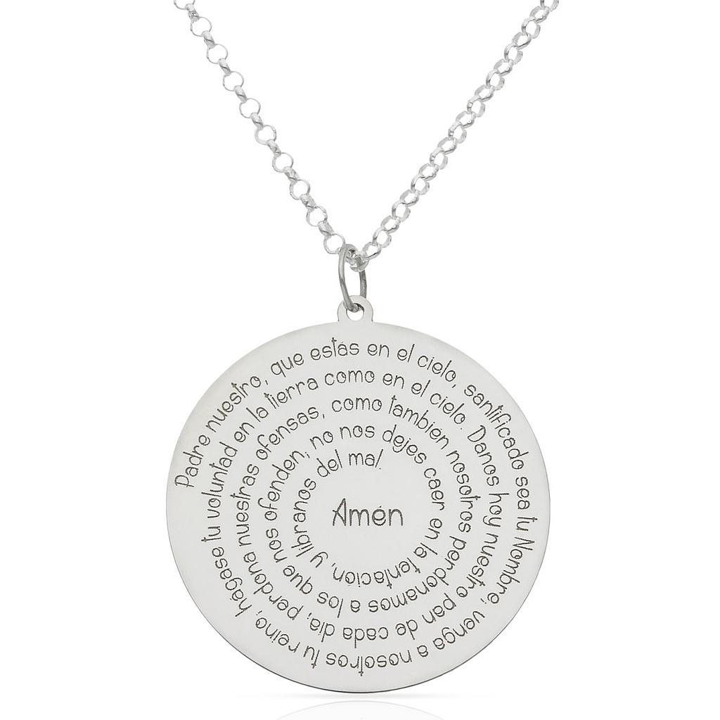 GARGANTILLA PLATA 925MM PADRENUESTRO - 30MM