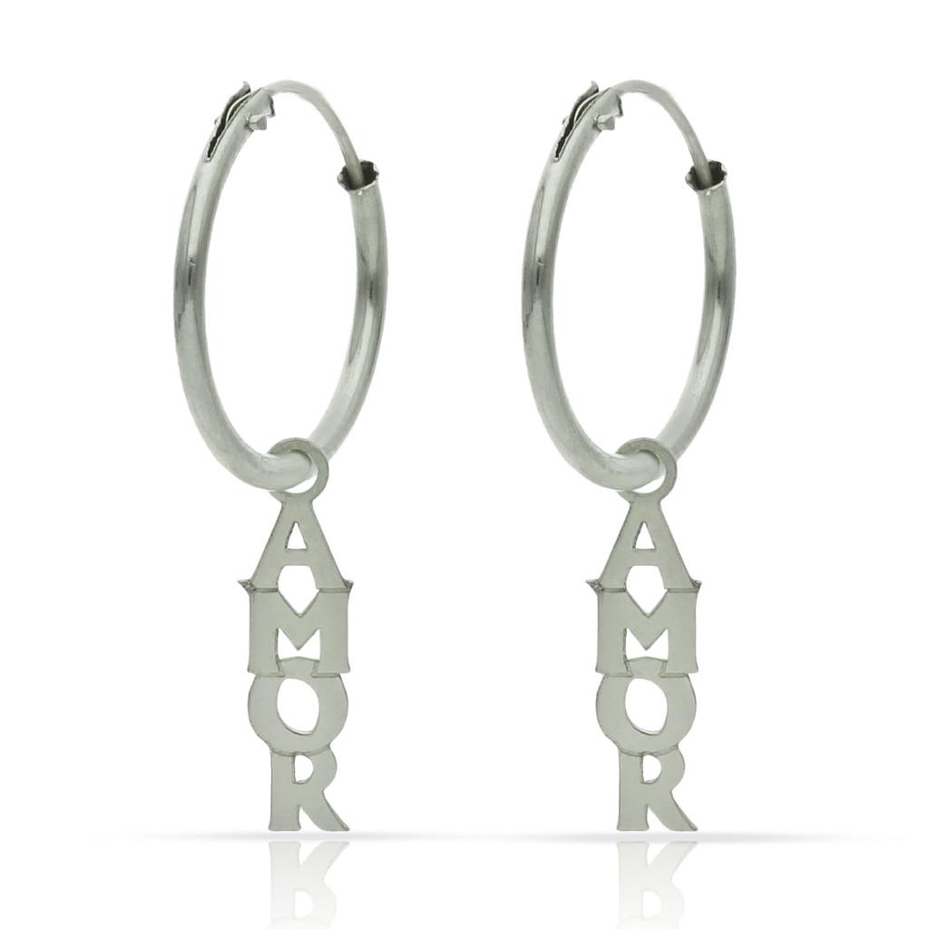 AROS PLATA 925MM AMOR - 12MM