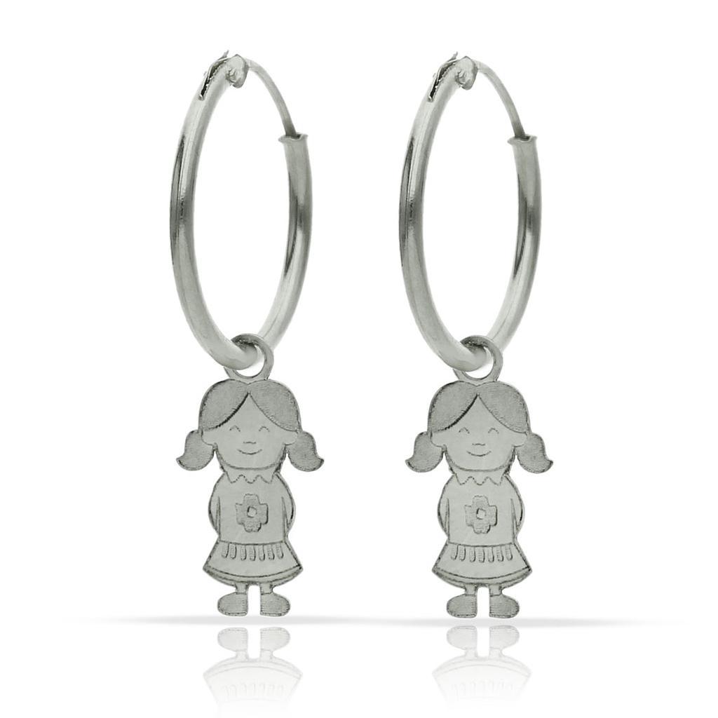 AROS PLATA 925MM NIÑA - 12MM