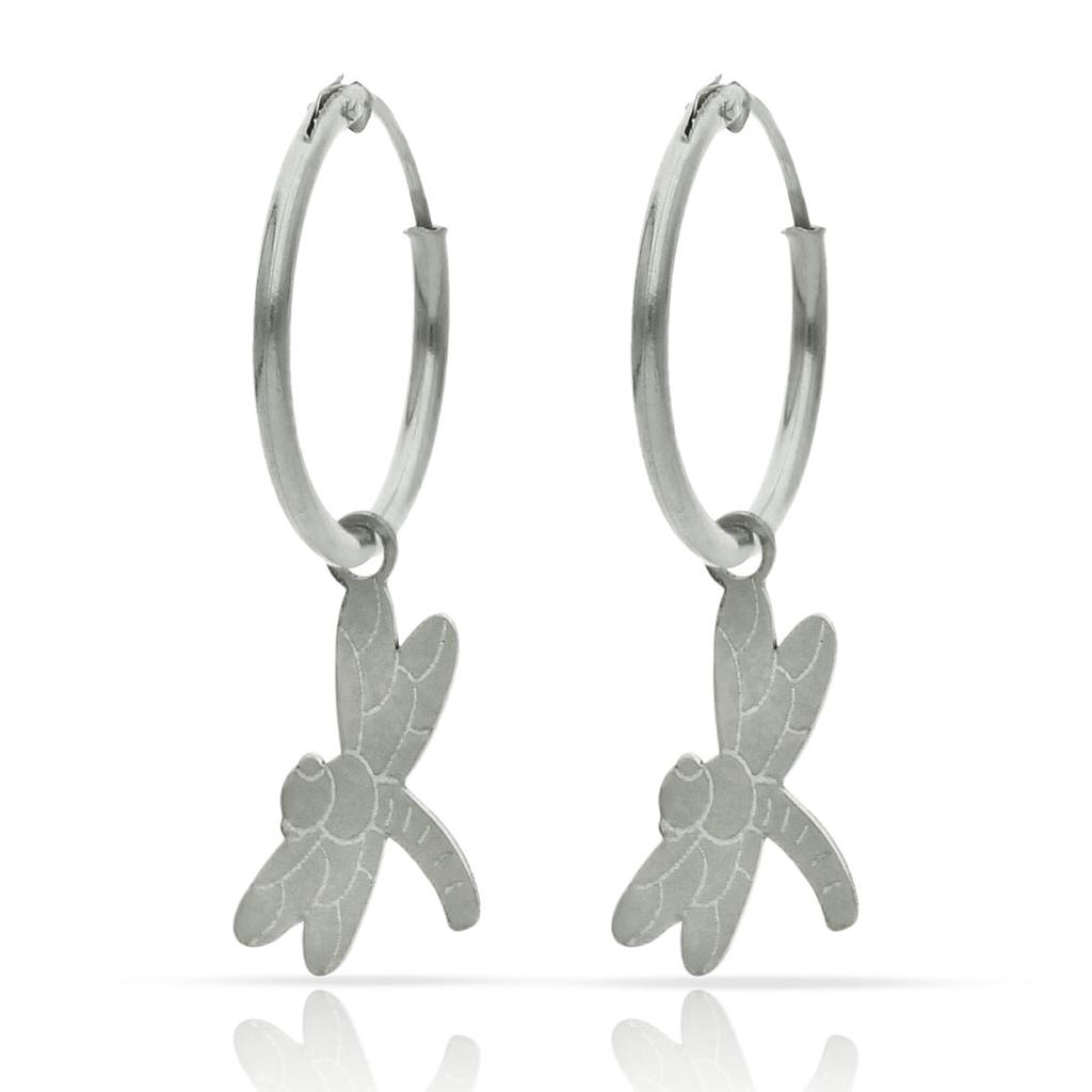 AROS PLATA 925MM LIBELULA - 12MM