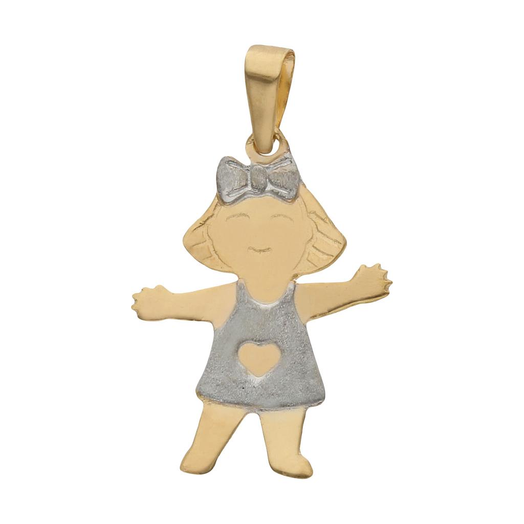 COLGANTE ORO 18KL NIÑA PEQUEÑA