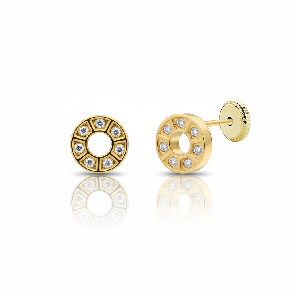 PENDIENTES ORO 18KL REDONDOS