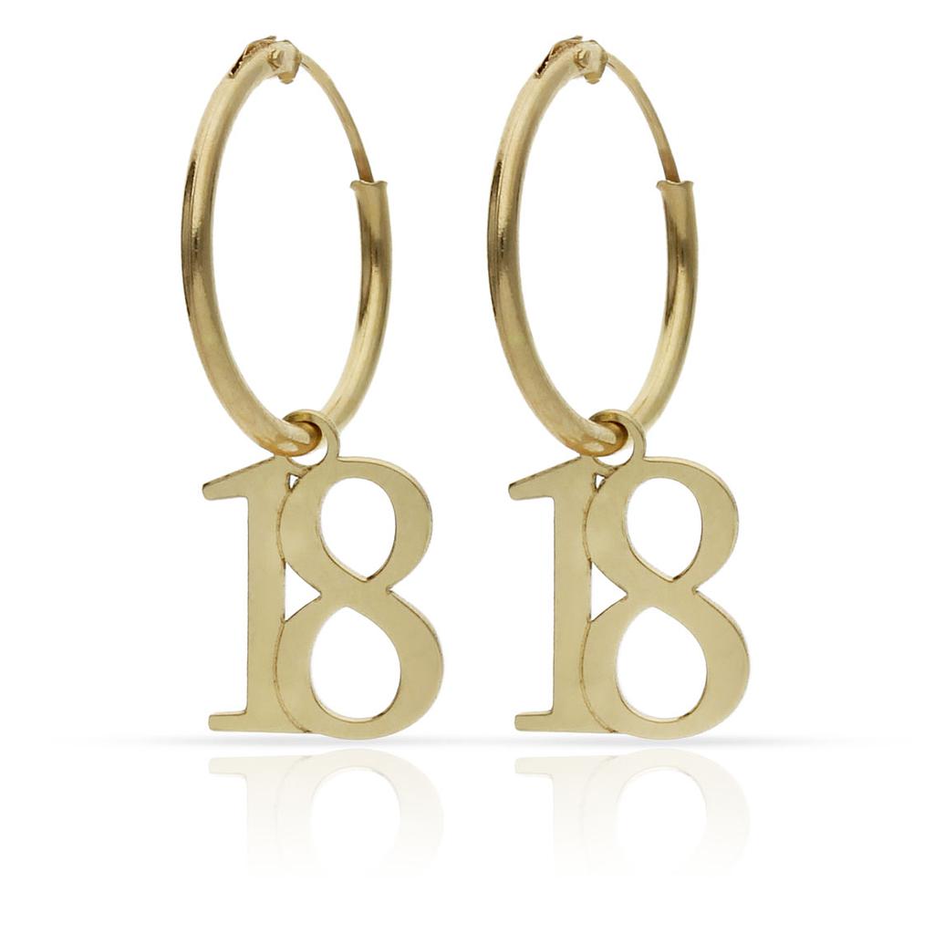 AROS ORO 18KL NUMEROS