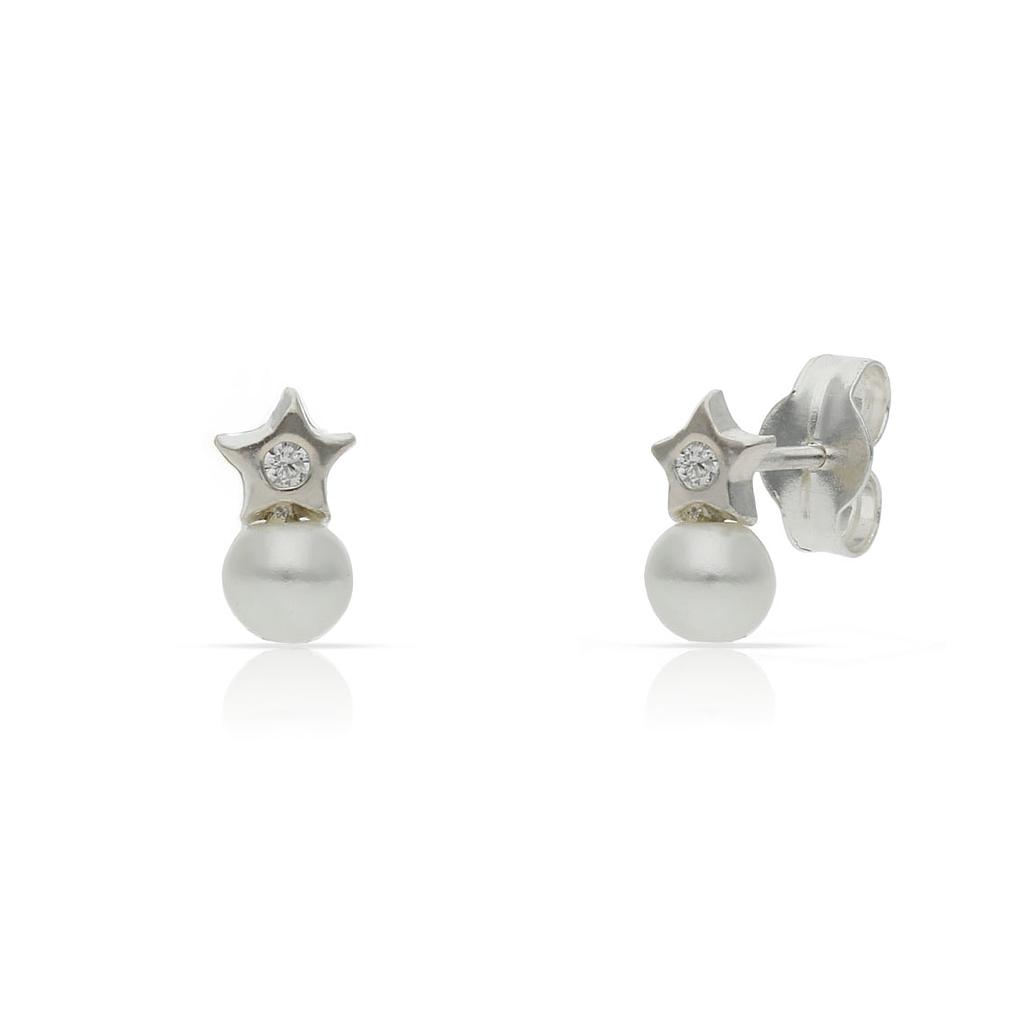 PENDIENTES PLATA 925MM PERLAS