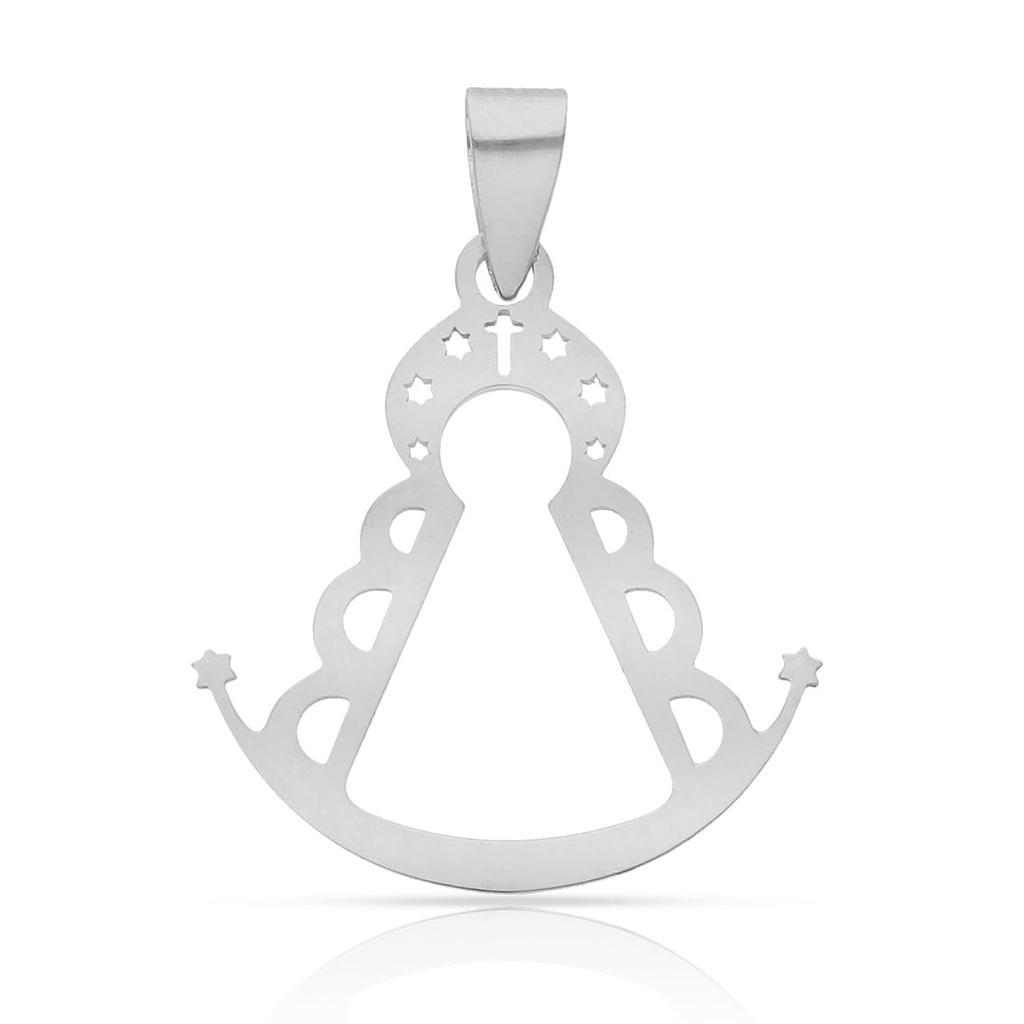 COLGANTE  PLATA DE LEY VIRGEN DEL ROCIO - 19x20MM