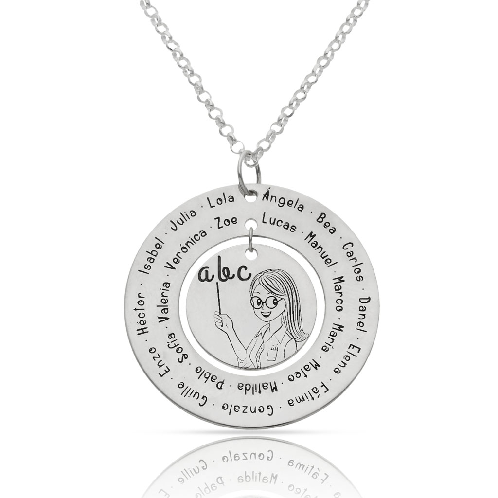 GARGANTILLA PLATA 925MM PROFESORA - 30MM