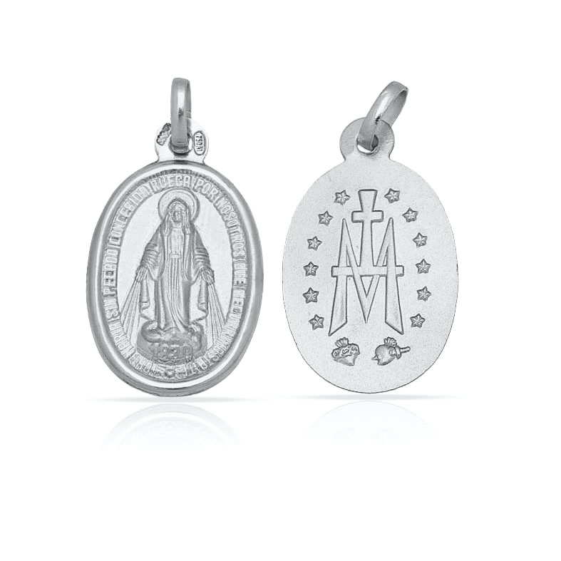 MEDALLA PLATA 925MM V. MILAGROSA PEQUEÑA - 11x18MM