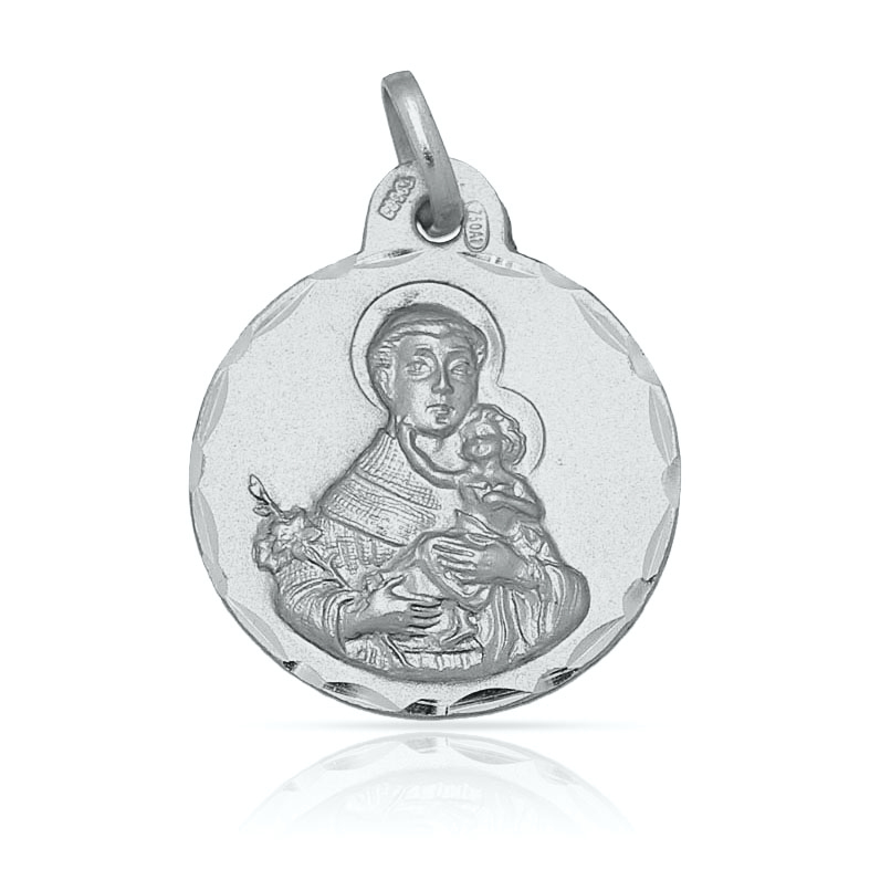 MEDALLA PLATA 925MM SAN ANTONIO - 17MM
