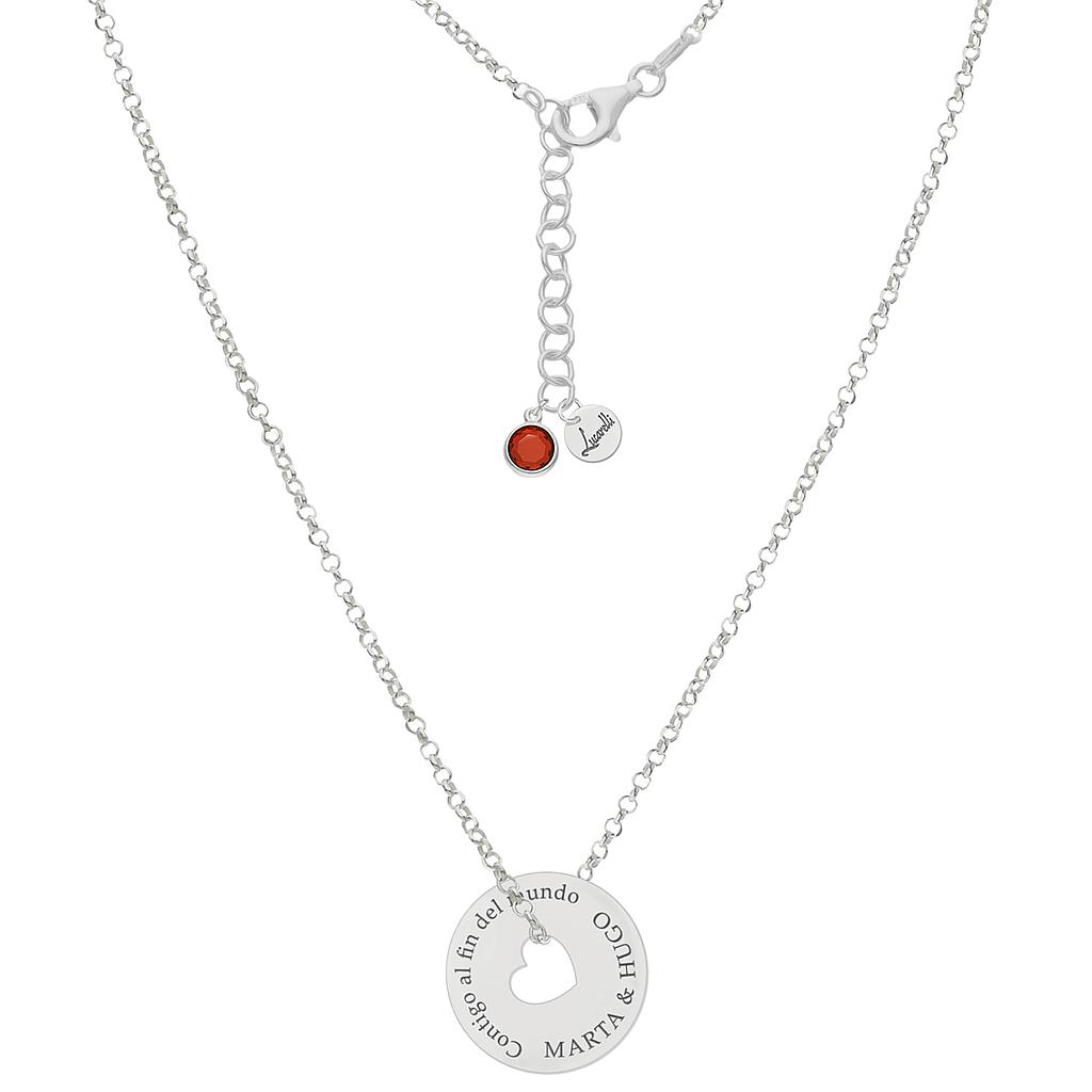 GARGANTILLA PLATA 925MM - CONTIGO AL FIN DEL MUNDO