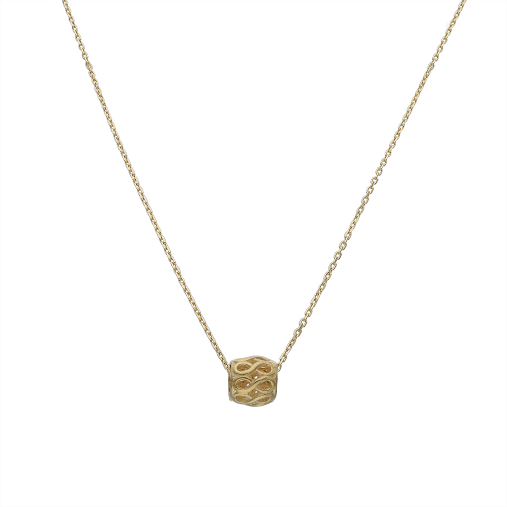 GARGANTILLA ORO 18KL BOLA INFINITOS