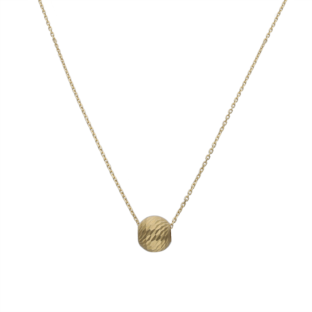 GARGANTILLA ORO 18KL BOLA TALLADA