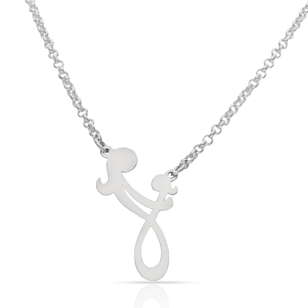 GARGANTILLA PLATA 925MM MADRE + HIJA