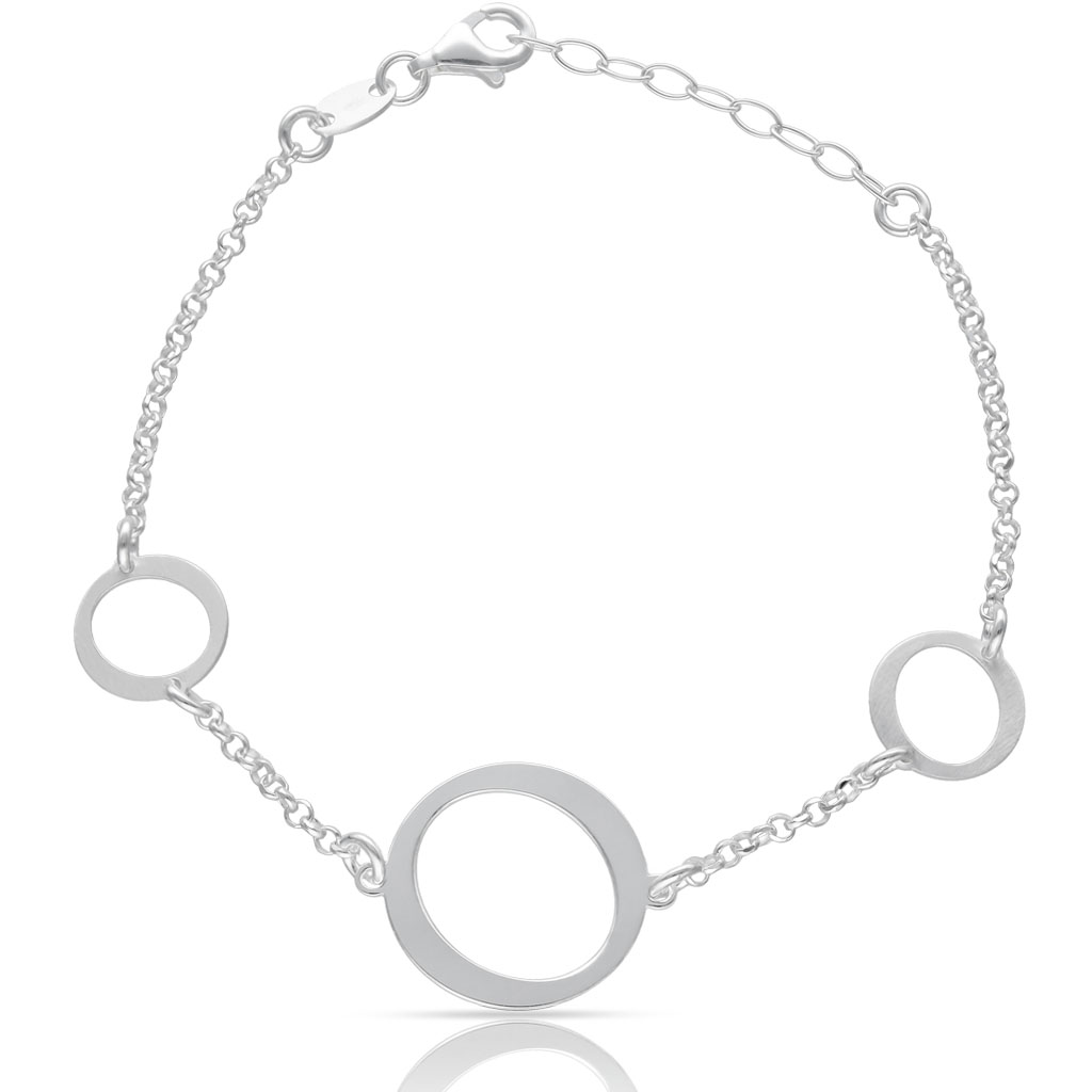 PULSERA PLATA 925MM 3 CIRCULOS