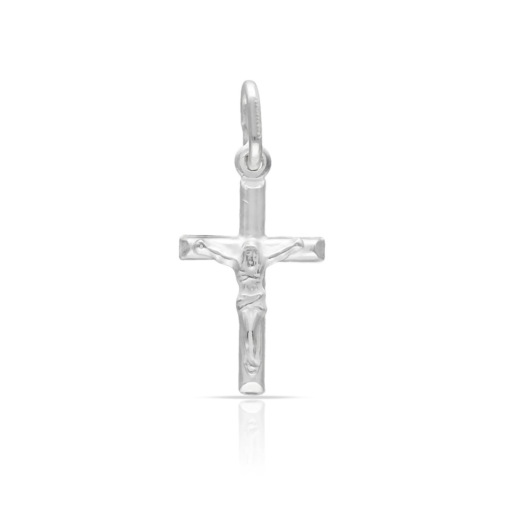 CRUZ PLATA 925MM CON CRISTO PEQUEÑO - 11x20MM