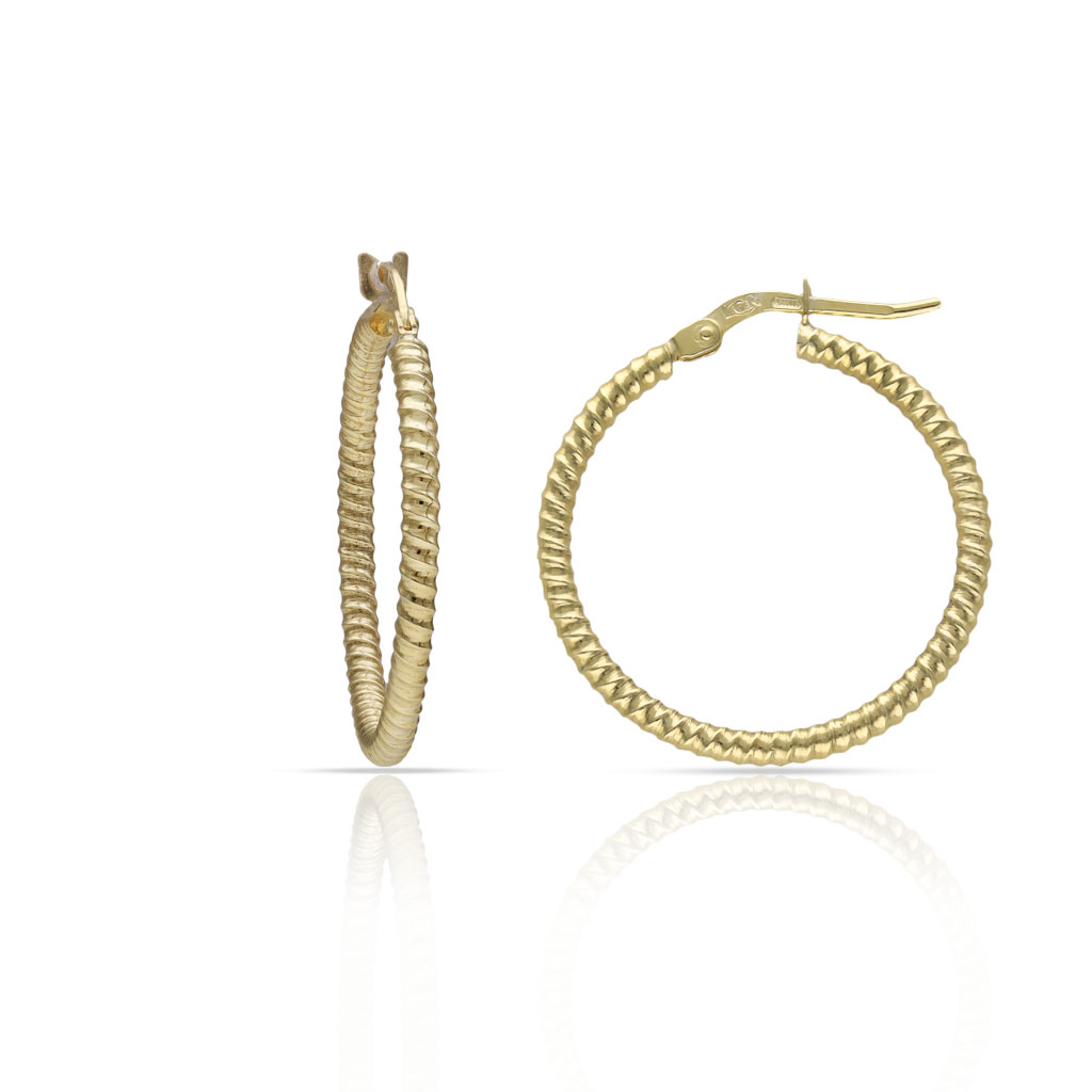 AROS PLATA CHAPADA ORO - 20MM